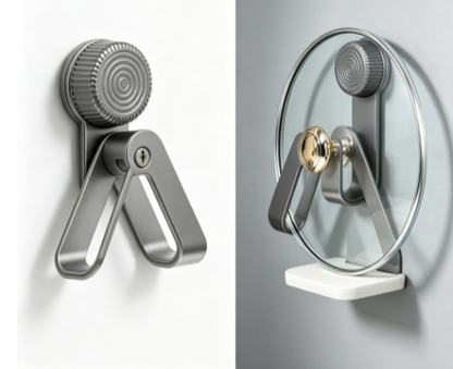 No-Drill Hanging Pan Cover Bracket - Heavy-Duty Kitchen Utensil Storage Rack for Lids and Boards